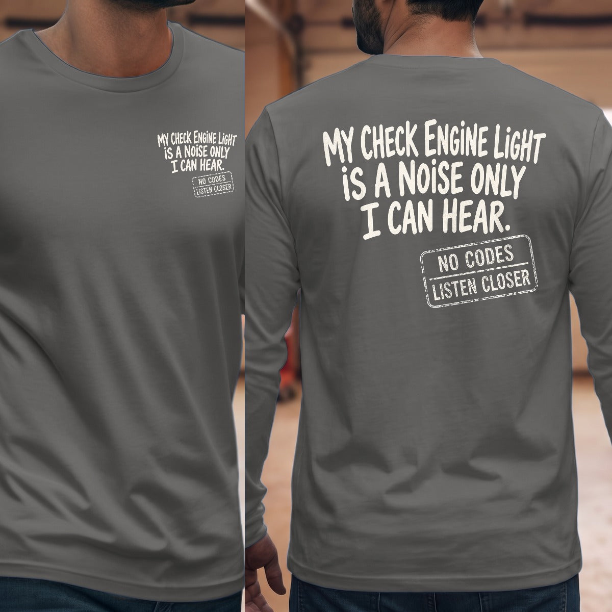Graphite Heather | Front & Back