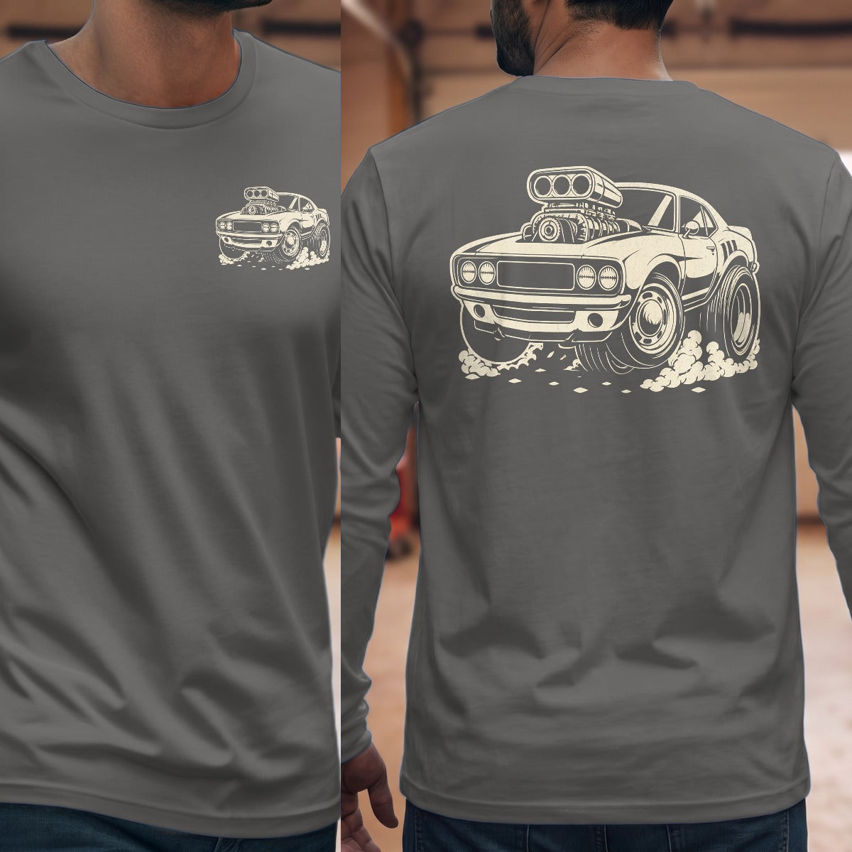 Graphite Heather | Front & Back