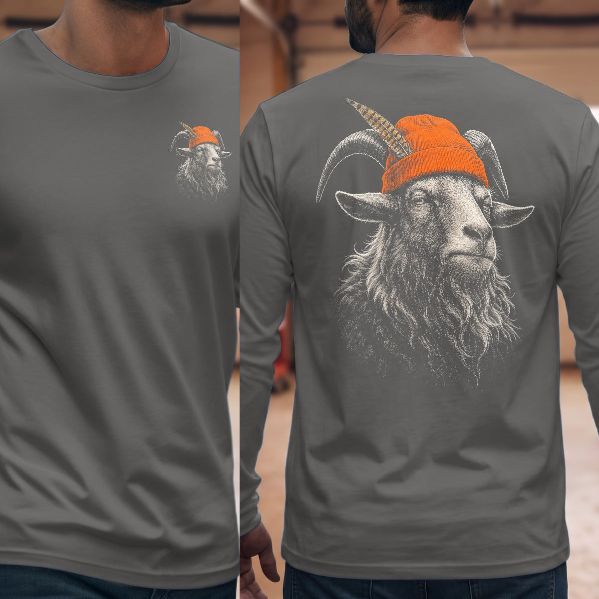 Graphite Heather | Front & Back