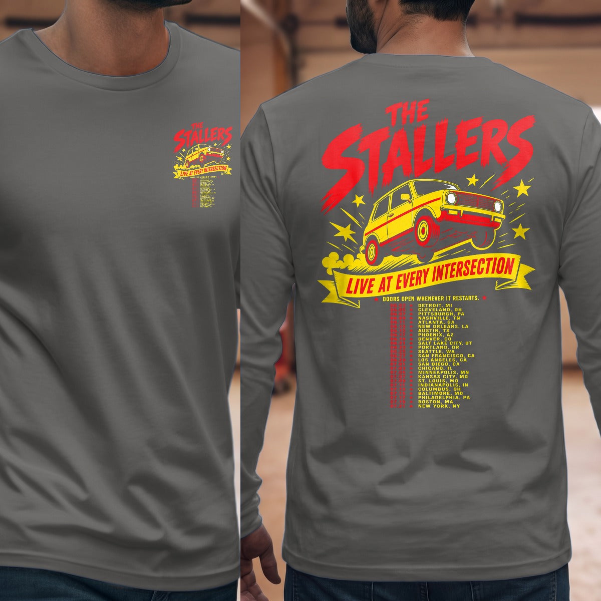 Graphite Heather | Front & Back