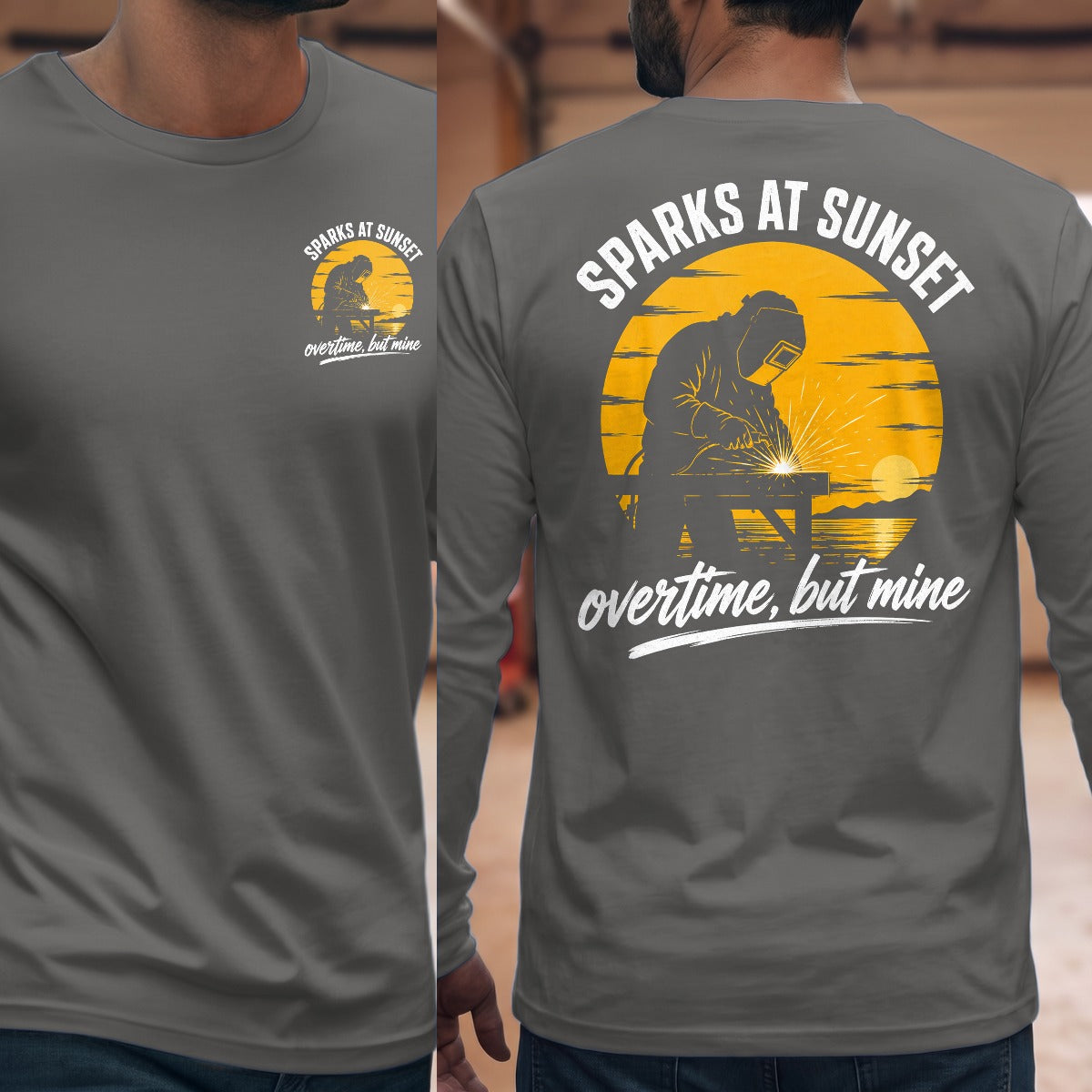Graphite Heather | Front & Back