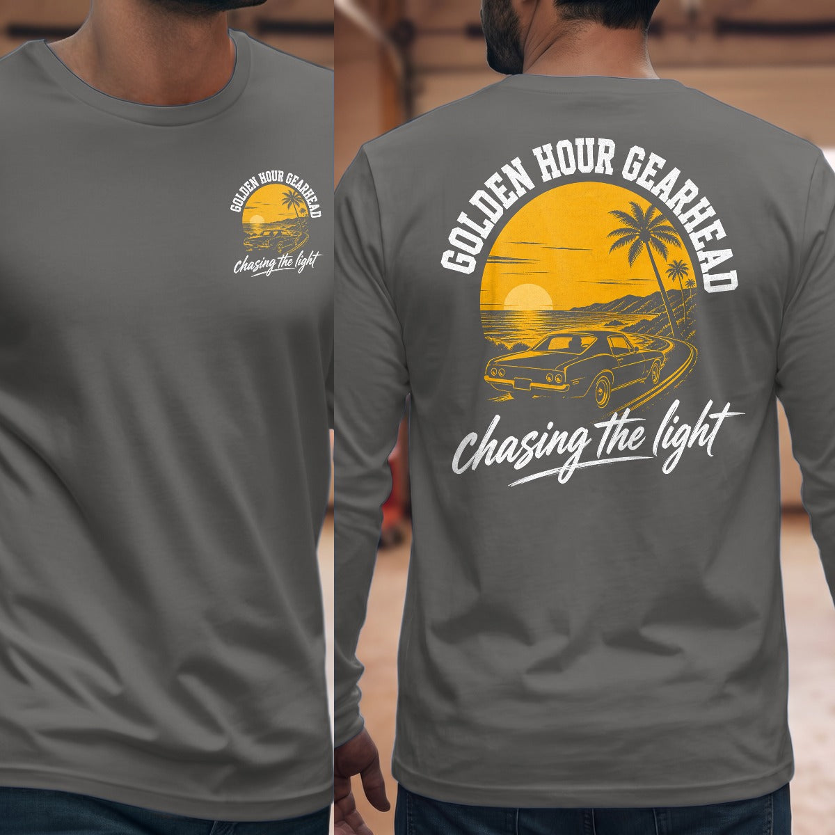 Graphite Heather | Front & Back