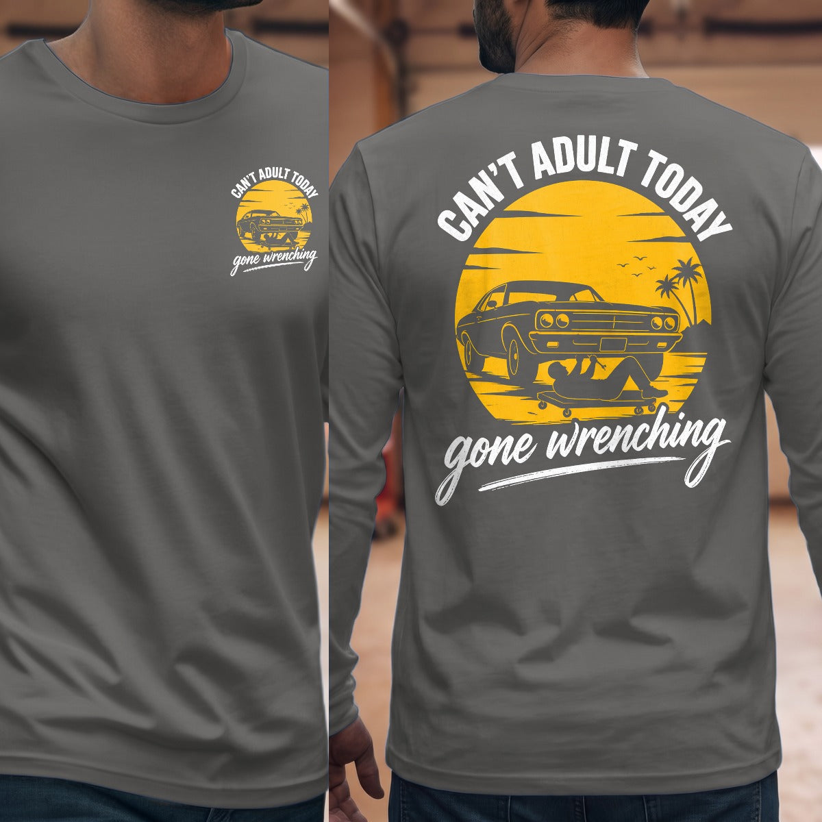 Graphite Heather | Front & Back