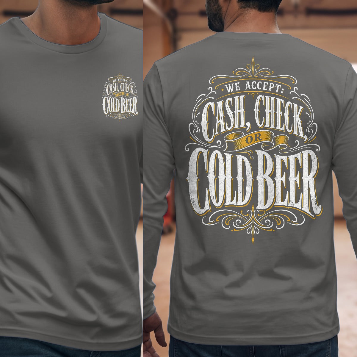Graphite Heather | Front & Back