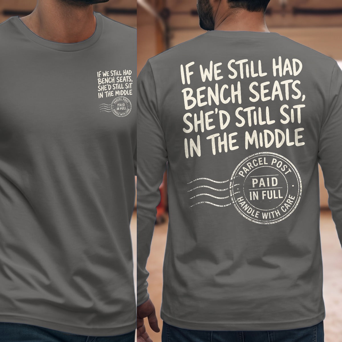 Graphite Heather | Front & Back