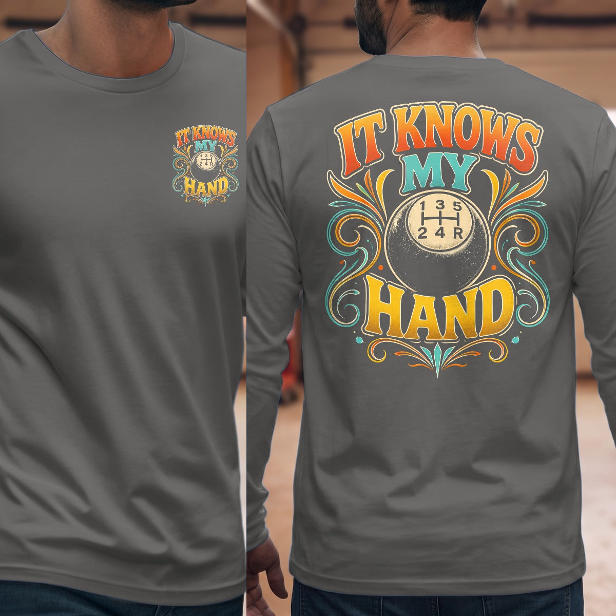 Graphite Heather | Front & Back
