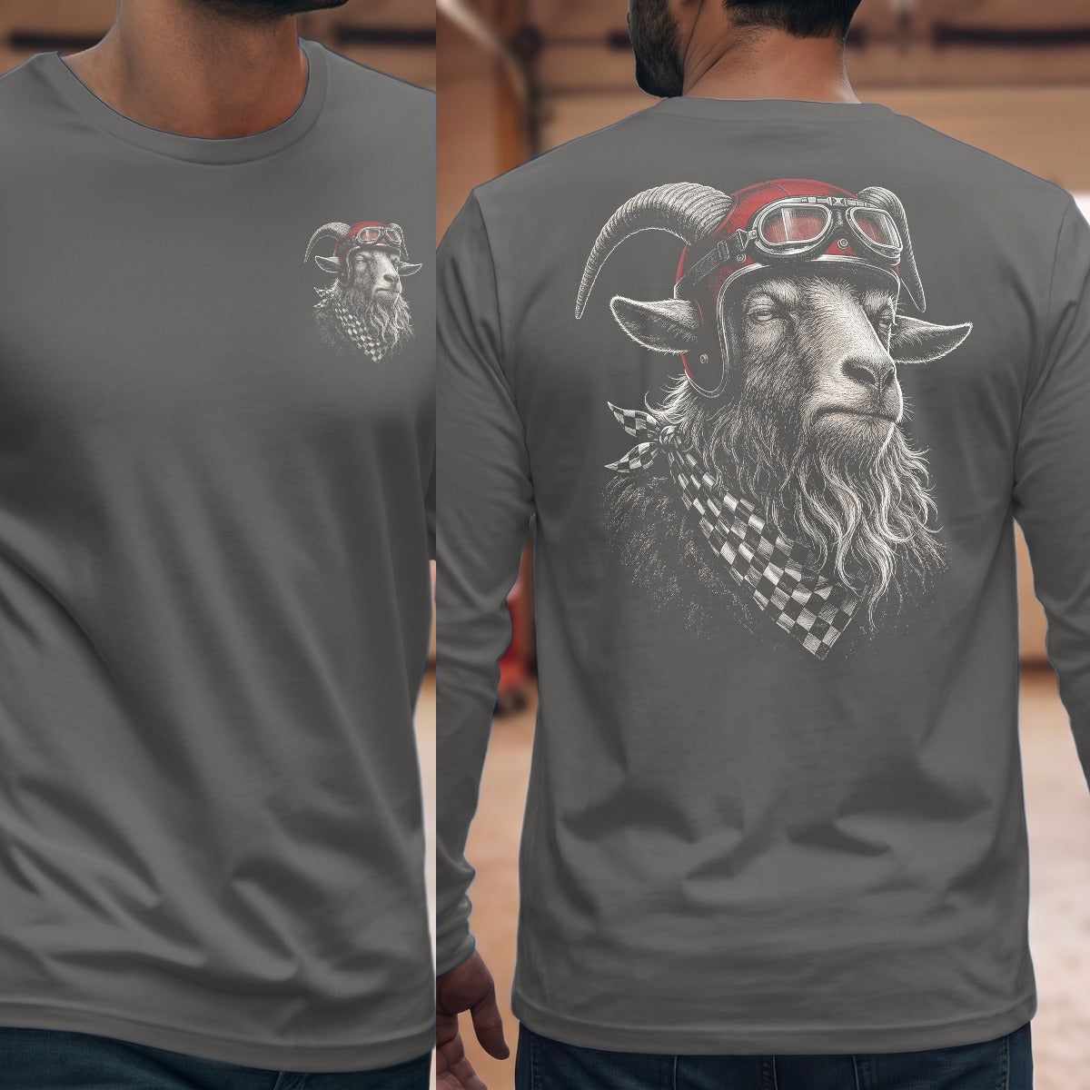 Graphite Heather | Front & Back
