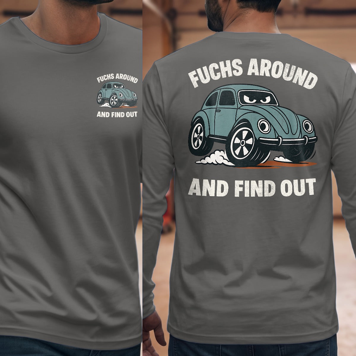 Graphite Heather | Front & Back