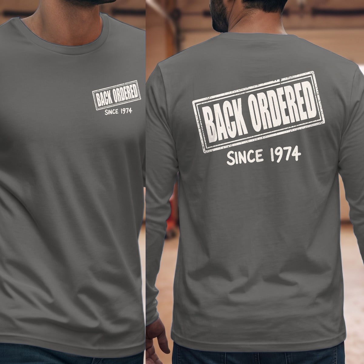 Graphite Heather | Front & Back