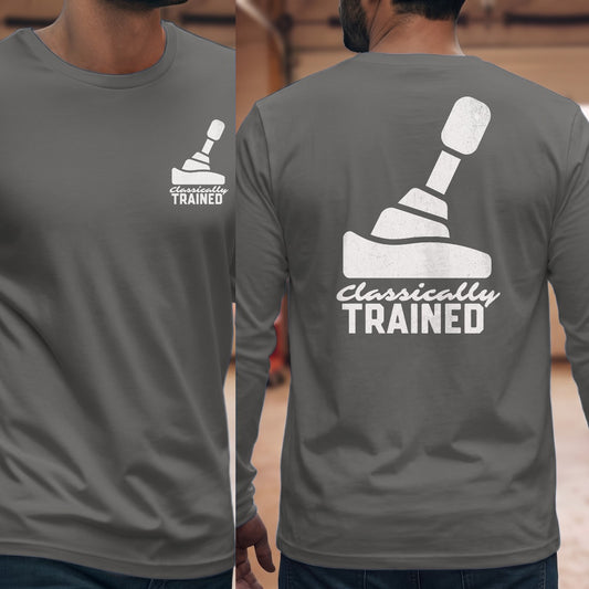 Graphite Heather | Left Chest + Back
