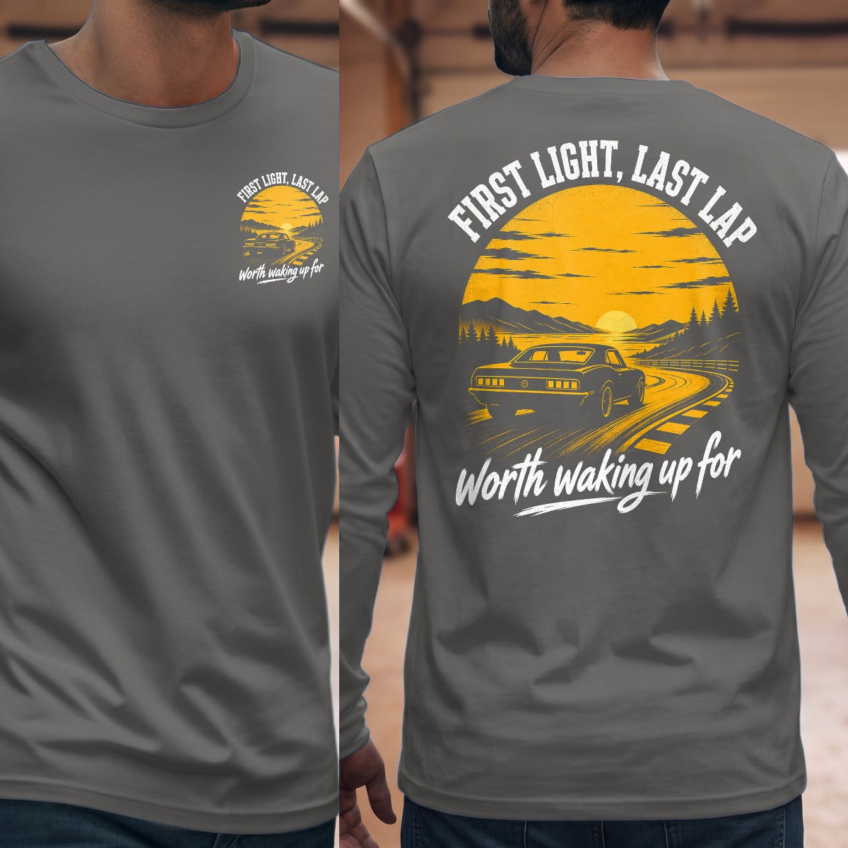 Graphite Heather | Front & Back