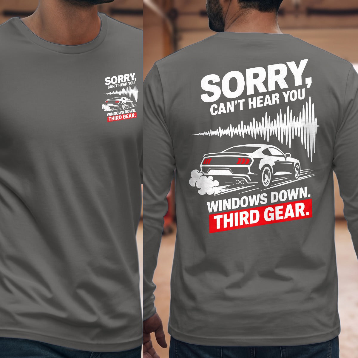 Graphite Heather | Front & Back