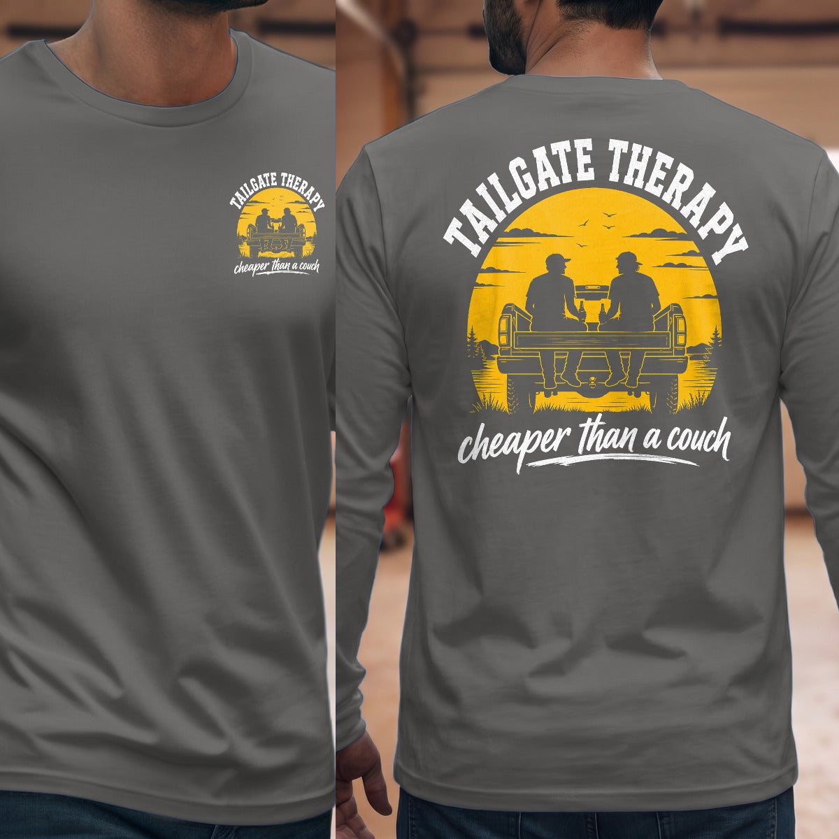 Graphite Heather | Front & Back