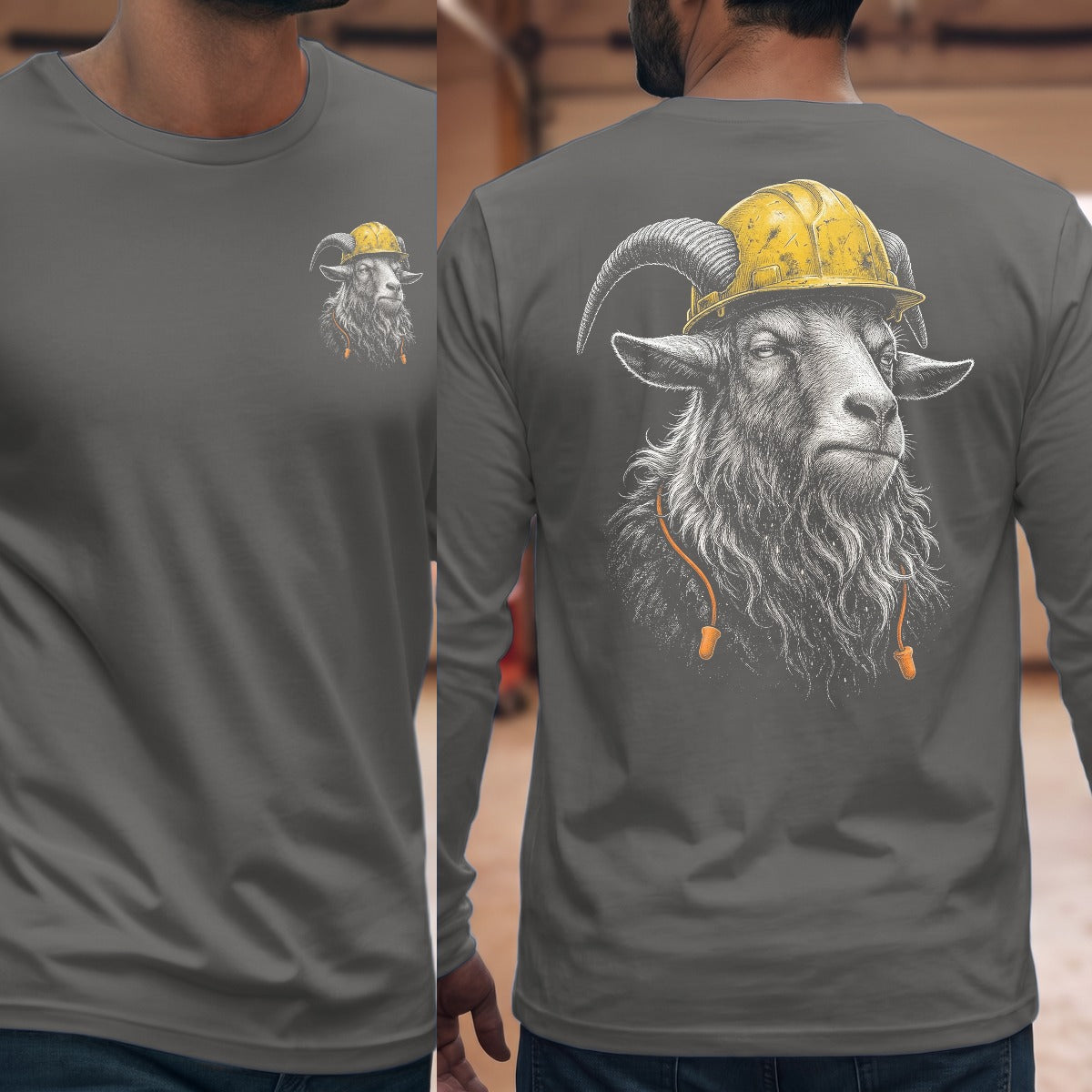 Graphite Heather | Front & Back