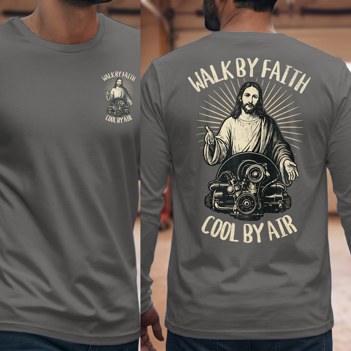 Graphite Heather | Front & Back