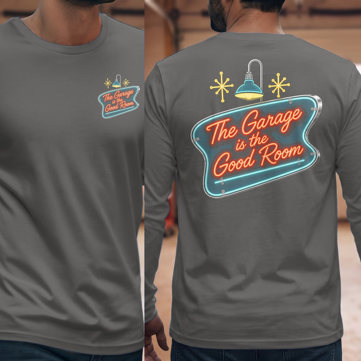 Graphite Heather | Front & Back