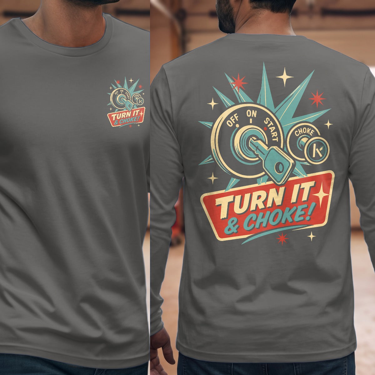 Graphite Heather | Front & Back