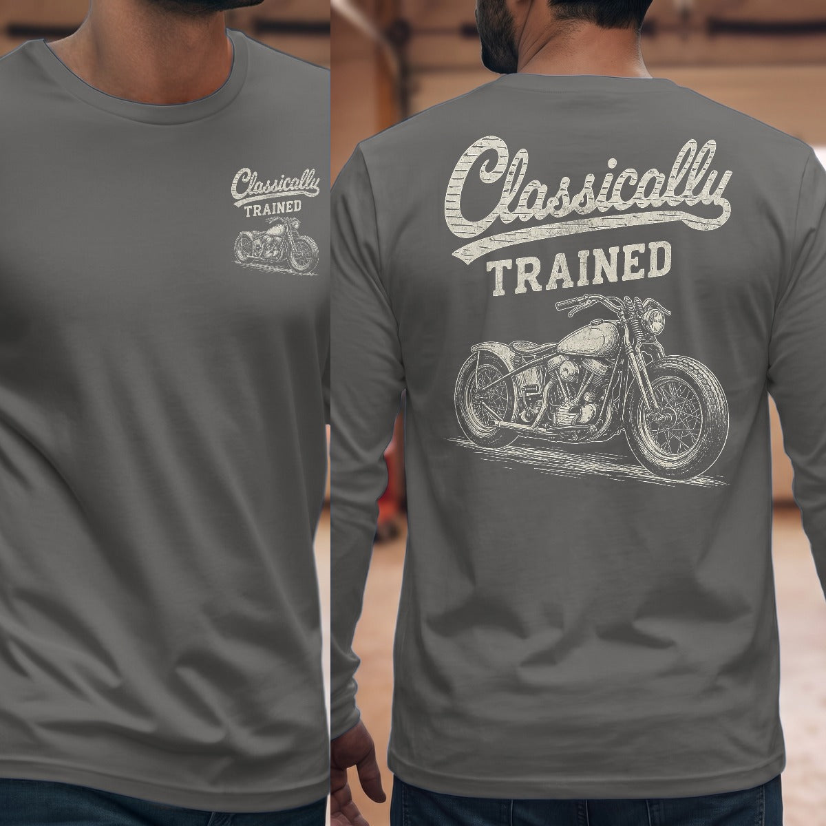 Graphite Heather | Front & Back