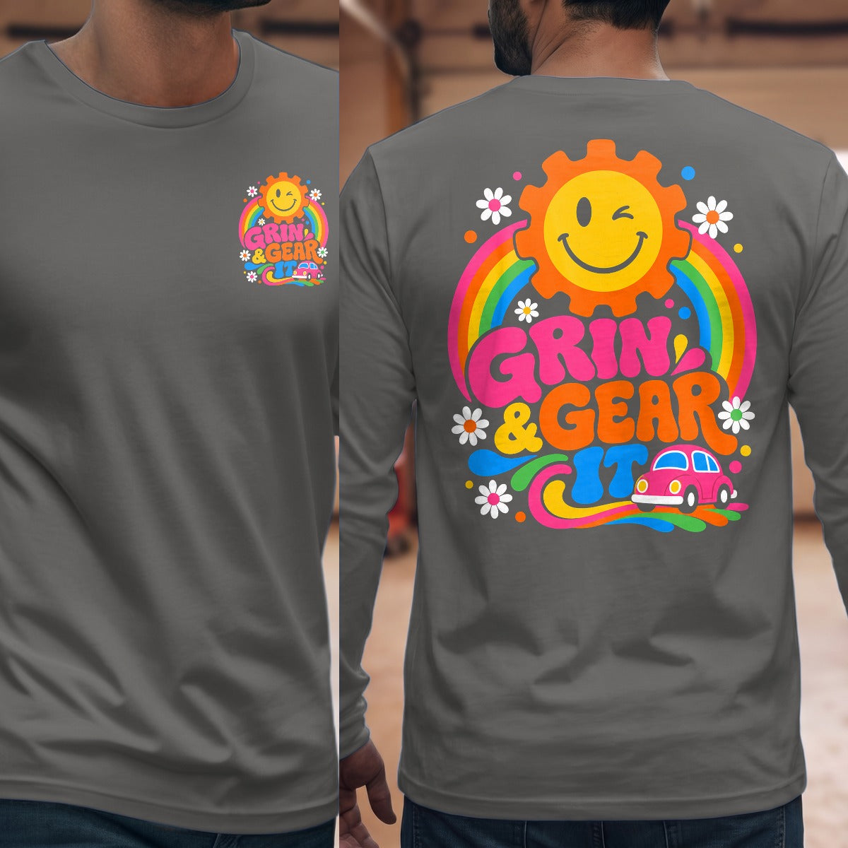 Graphite Heather | Front & Back