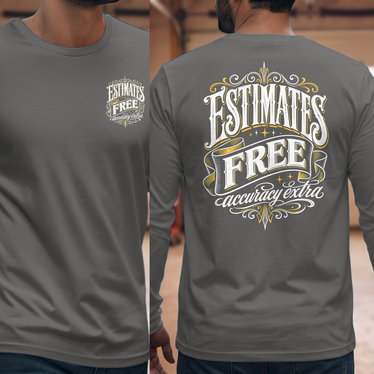 Graphite Heather | Front & Back