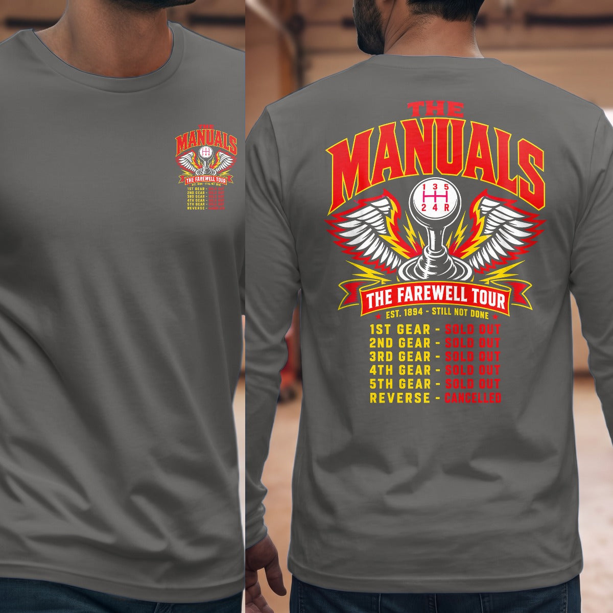 Graphite Heather | Front & Back