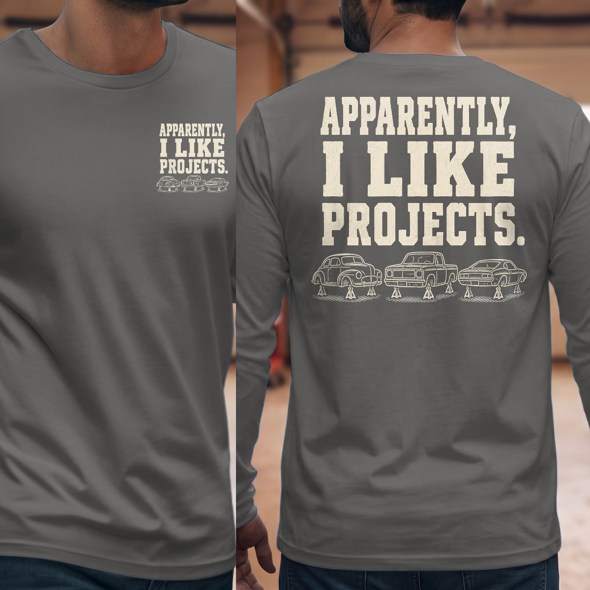 Graphite Heather | Front & Back
