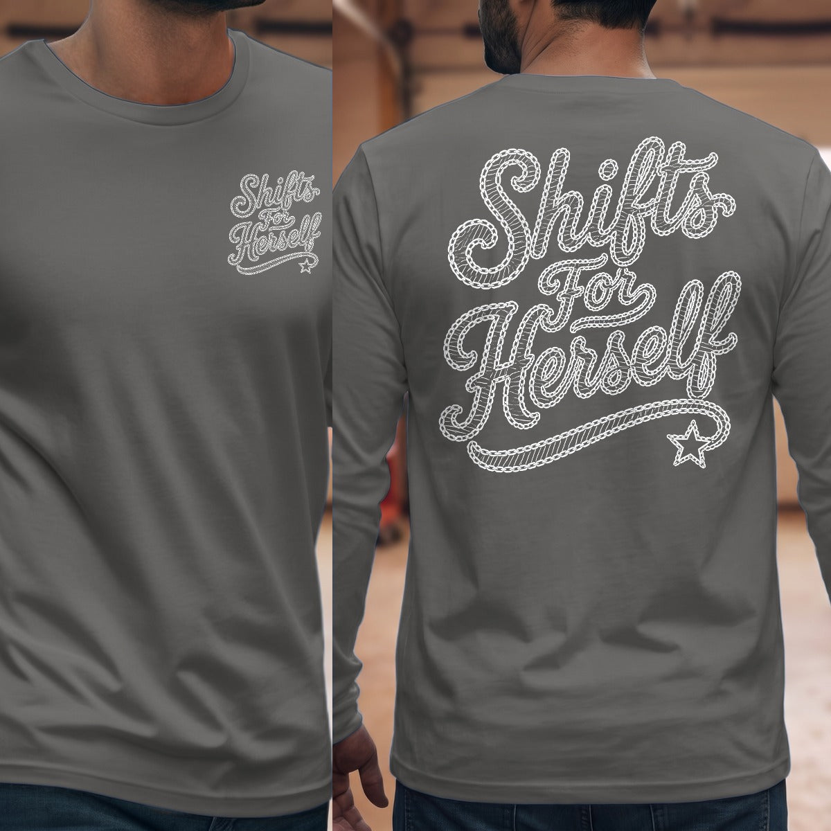 Graphite Heather | Front & Back