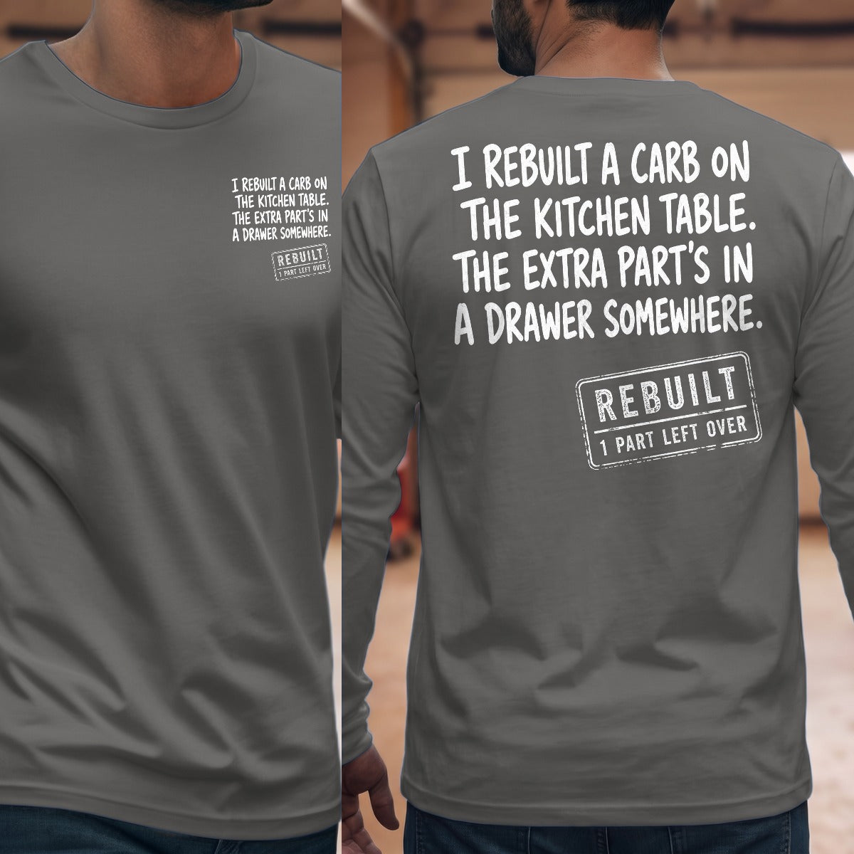 Graphite Heather | Front & Back