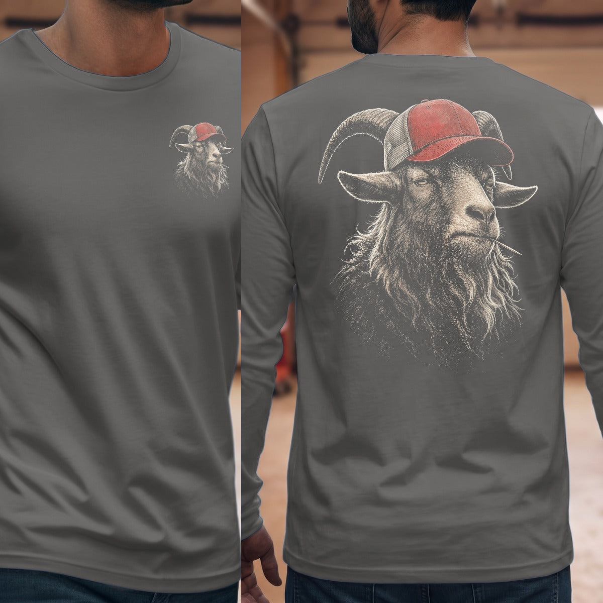 Graphite Heather | Front & Back