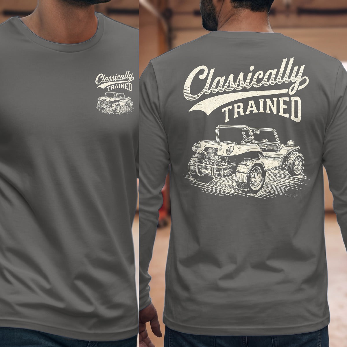Graphite Heather | Front & Back