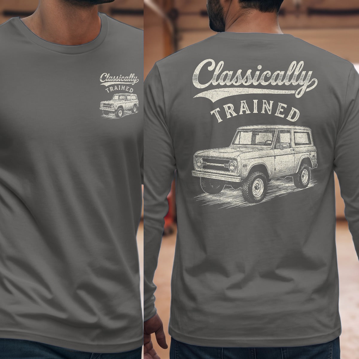 Graphite Heather | Front & Back