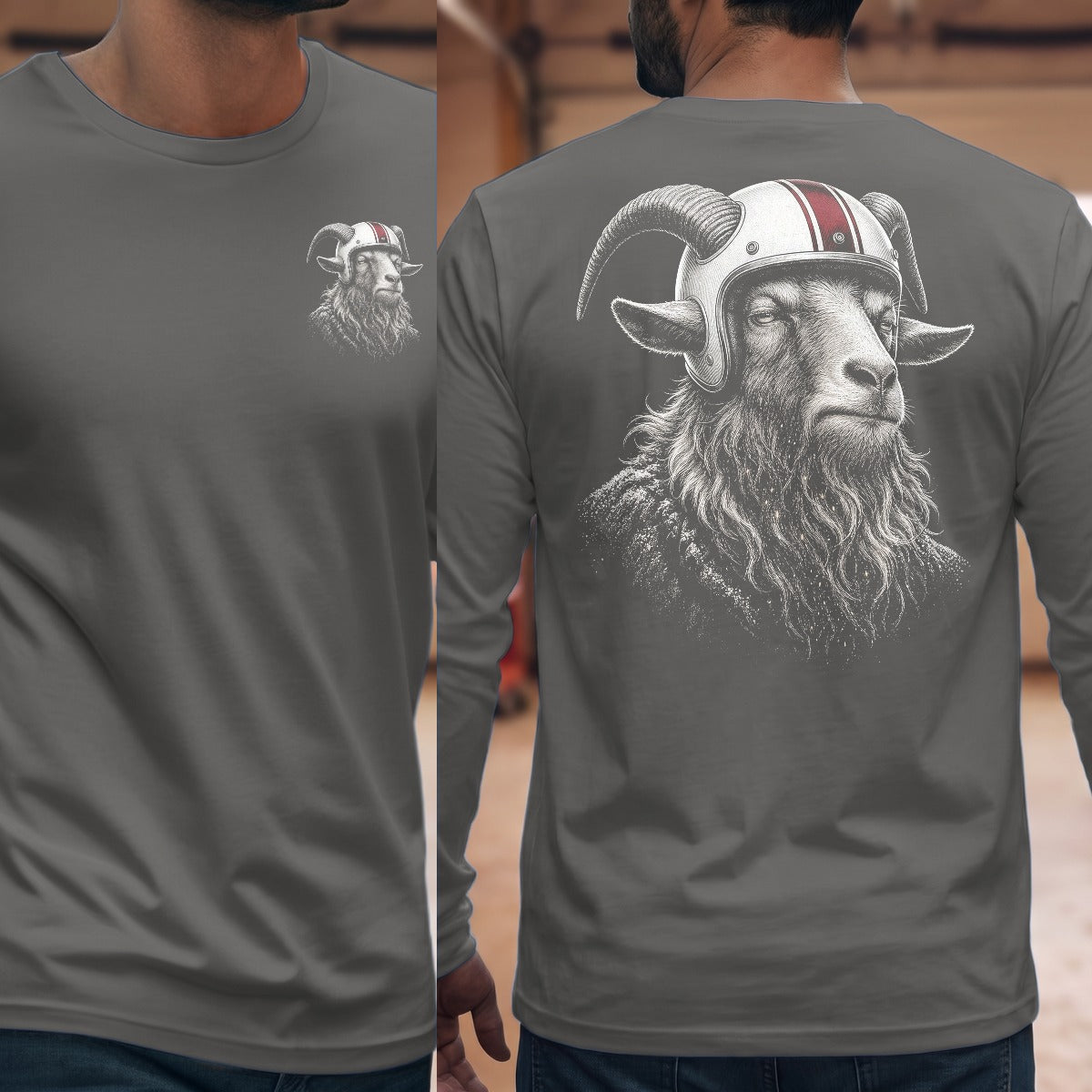Graphite Heather | Front & Back