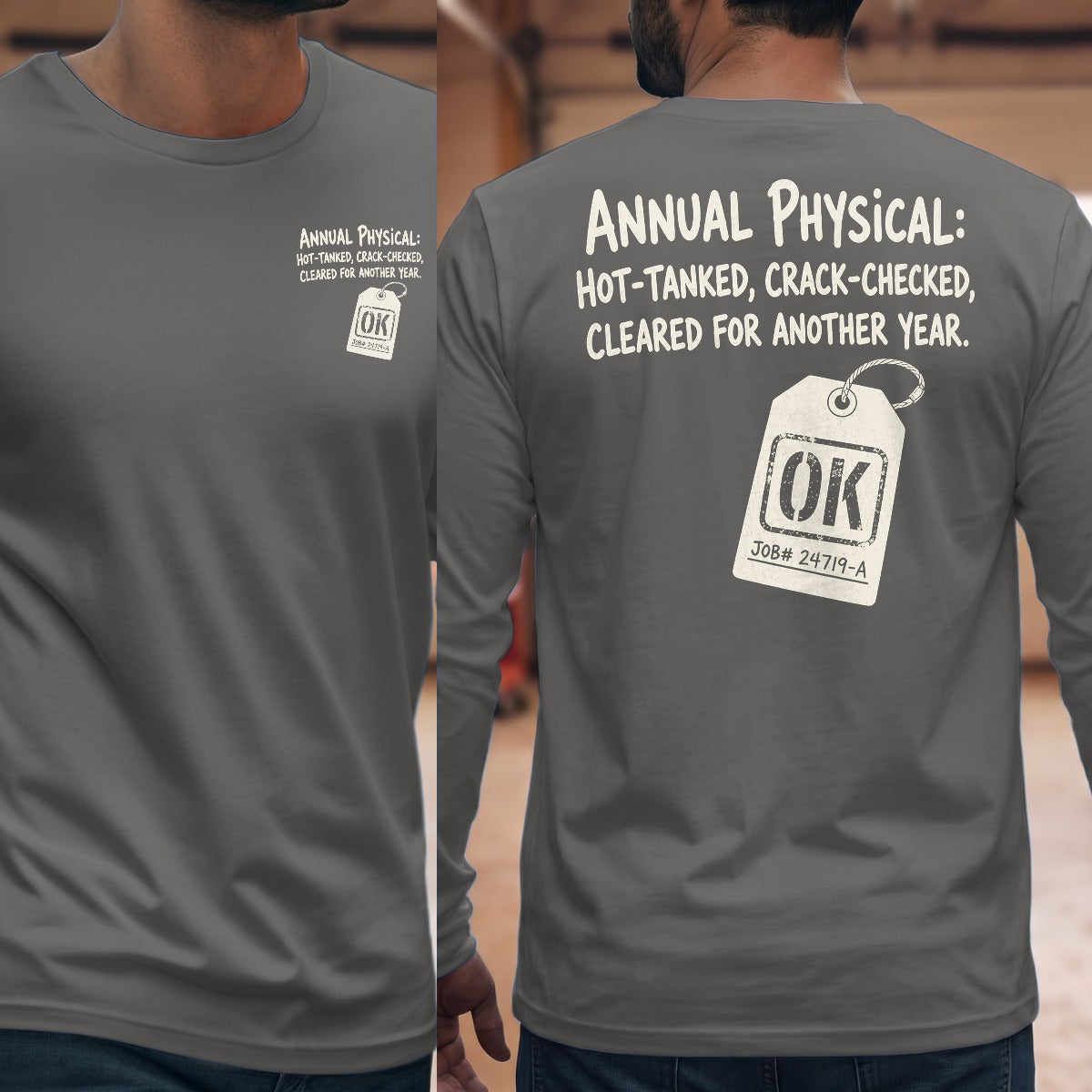 Graphite Heather | Front & Back