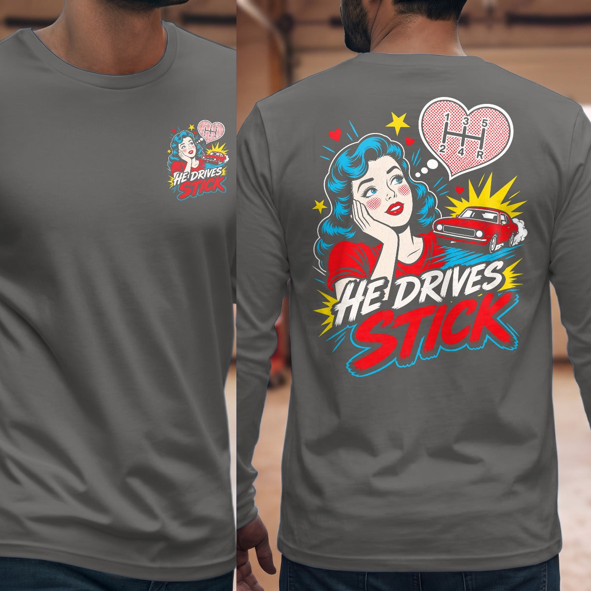 Graphite Heather | Front & Back