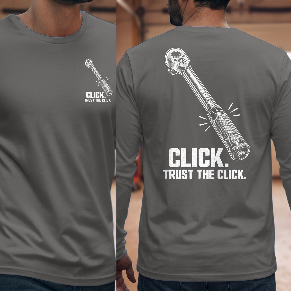 Graphite Heather | Front & Back