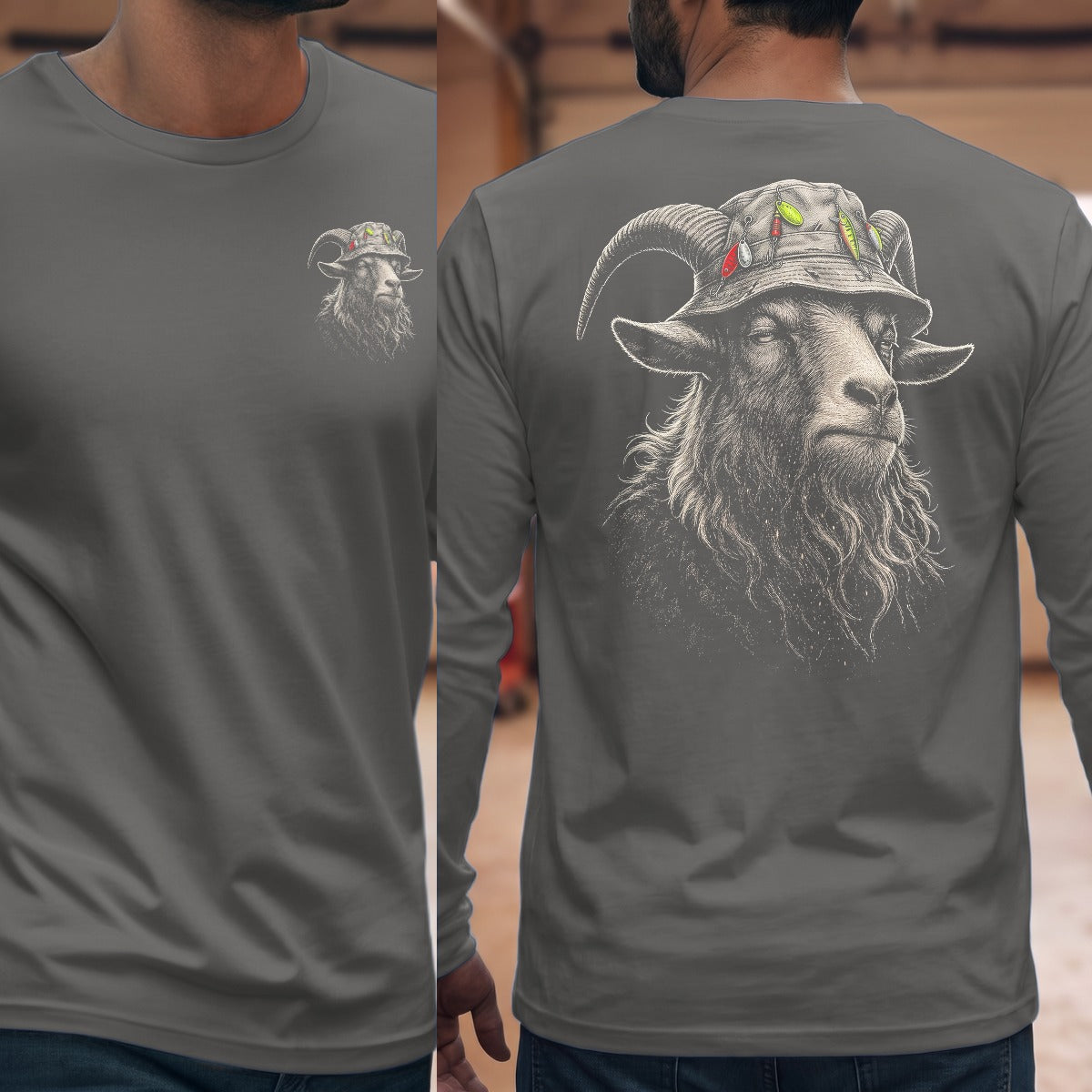 Graphite Heather | Front & Back