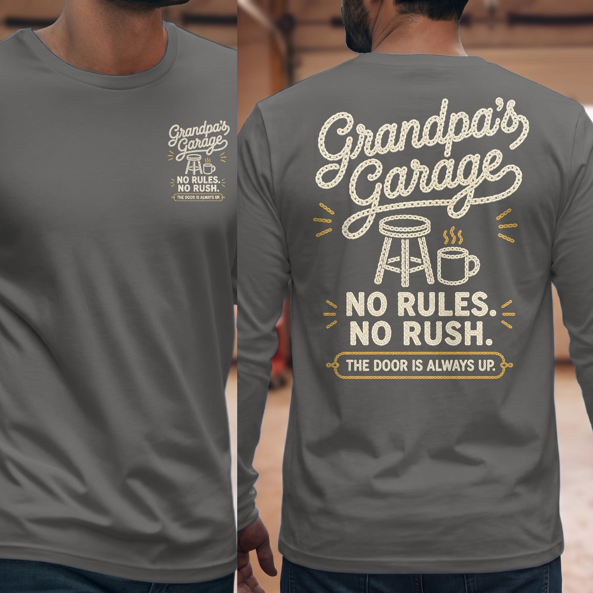 Graphite Heather | Front & Back