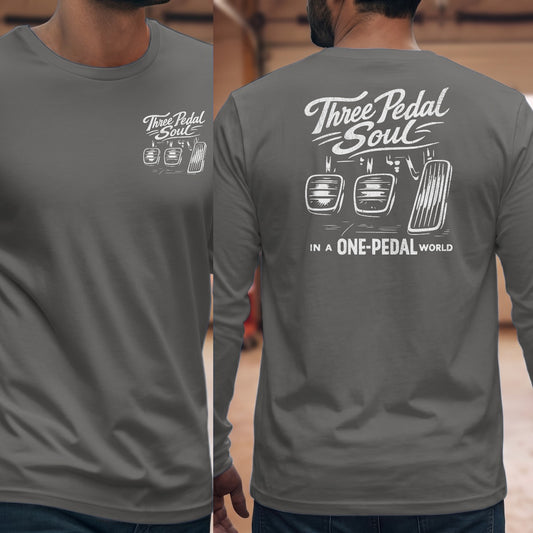 Graphite Heather | Left Chest + Back