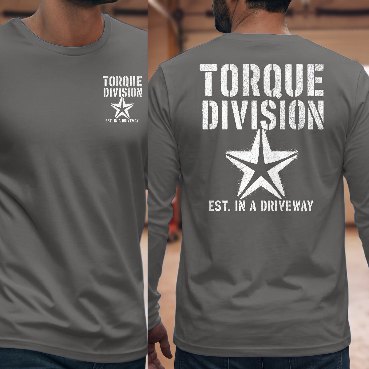 Graphite Heather | Front & Back