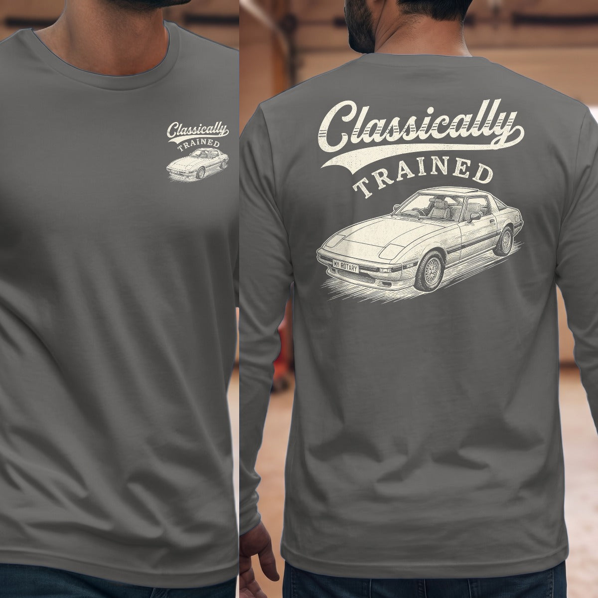 Graphite Heather | Front & Back