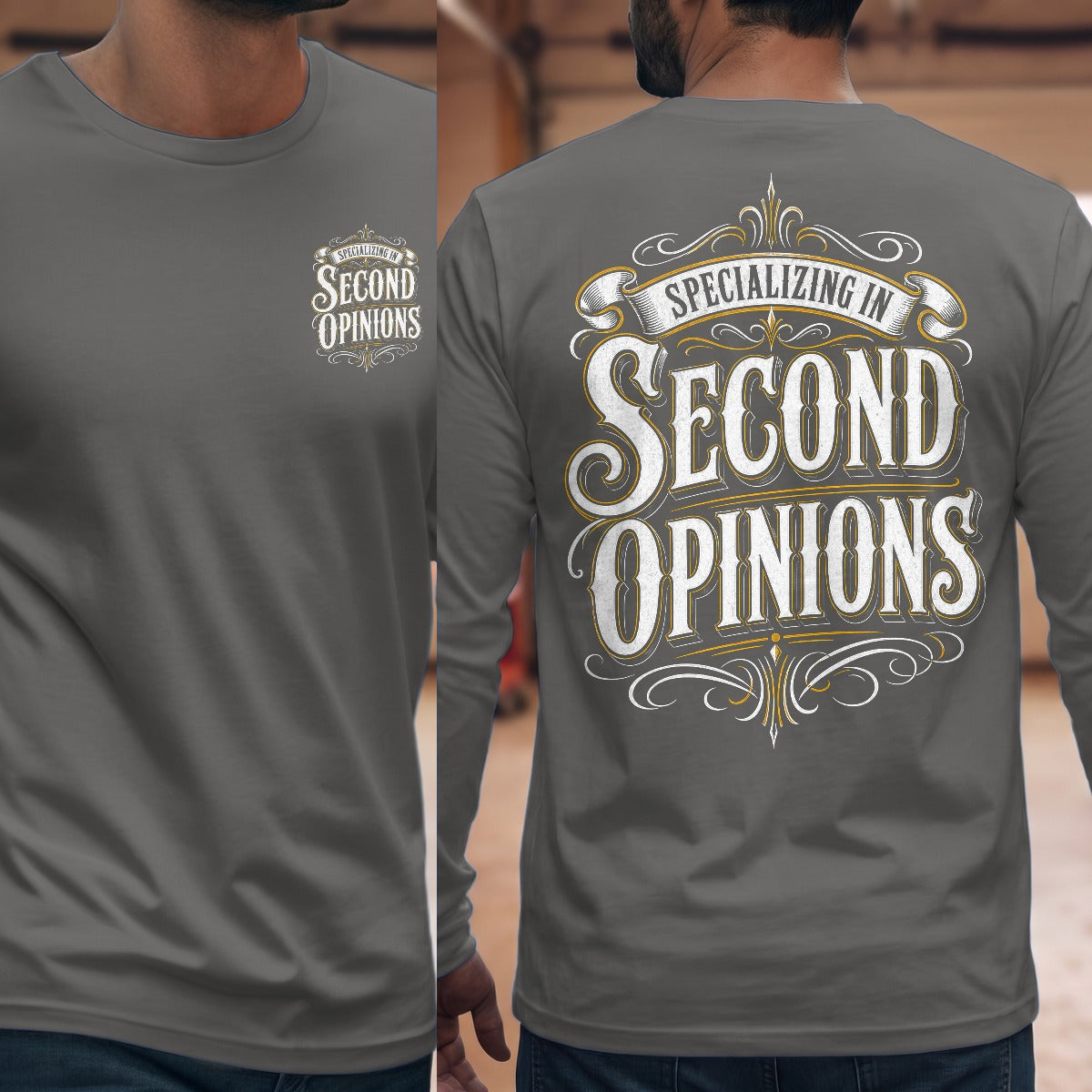 Graphite Heather | Front & Back