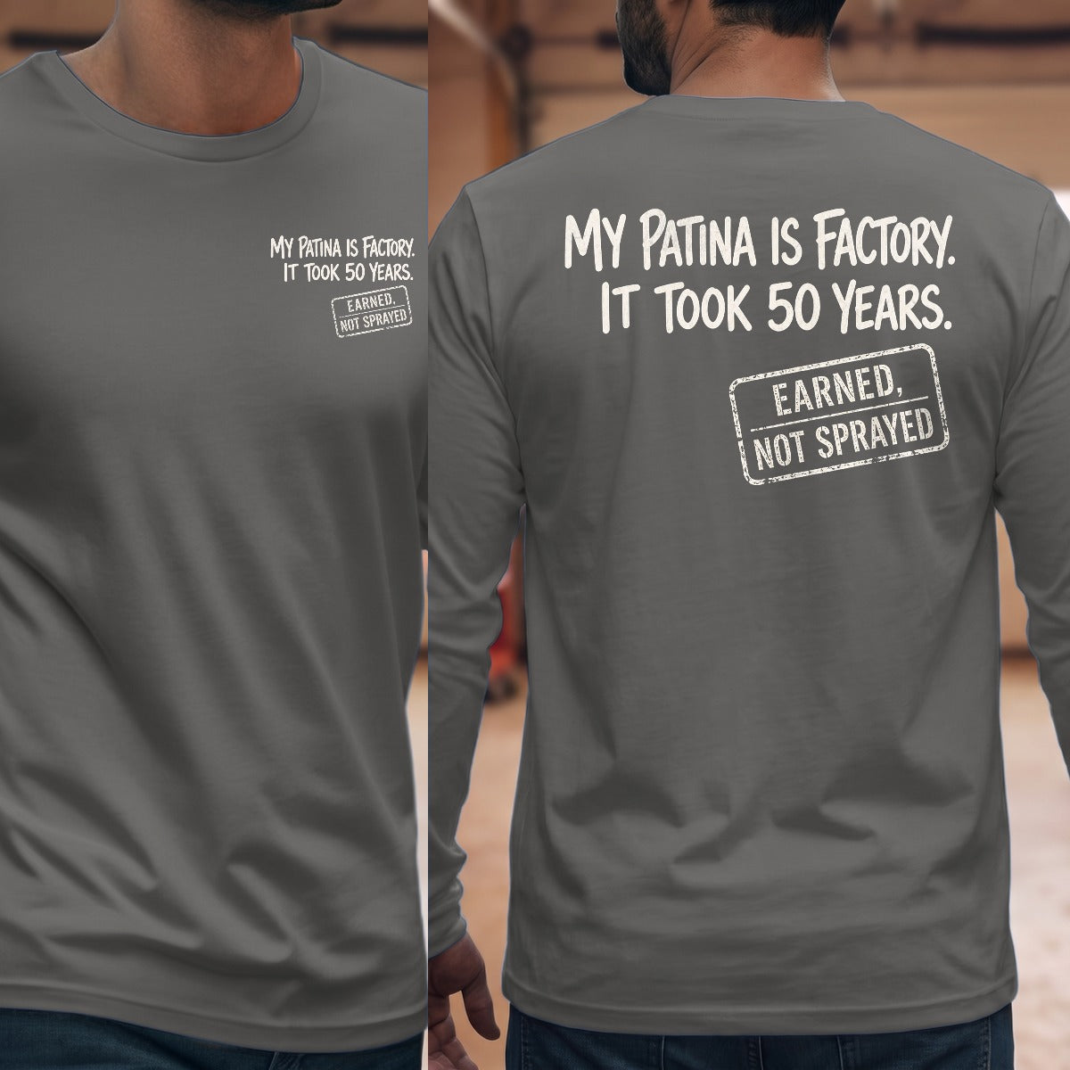 Graphite Heather | Front & Back