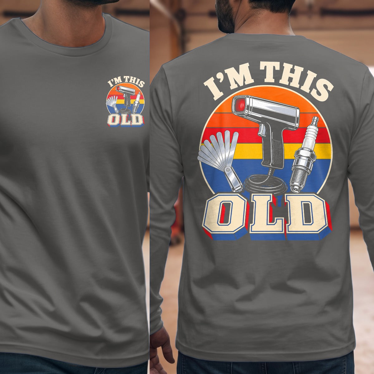 Graphite Heather | Front & Back