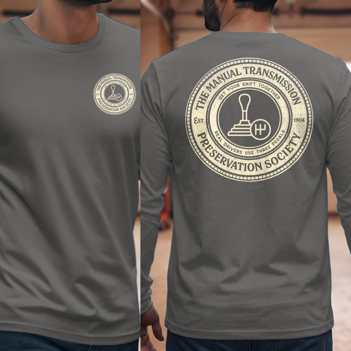 Graphite Heather | Front & Back