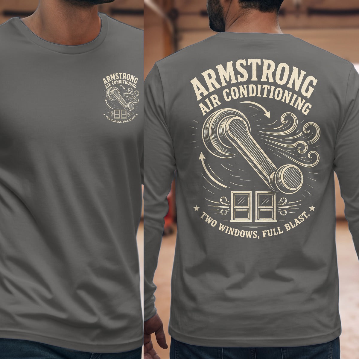Graphite Heather | Front & Back