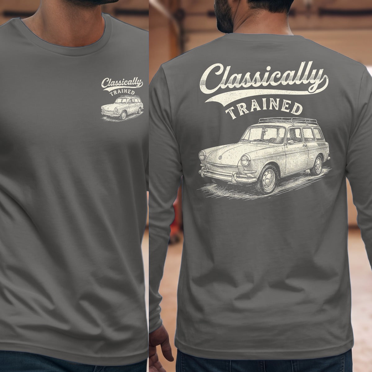 Graphite Heather | Front & Back