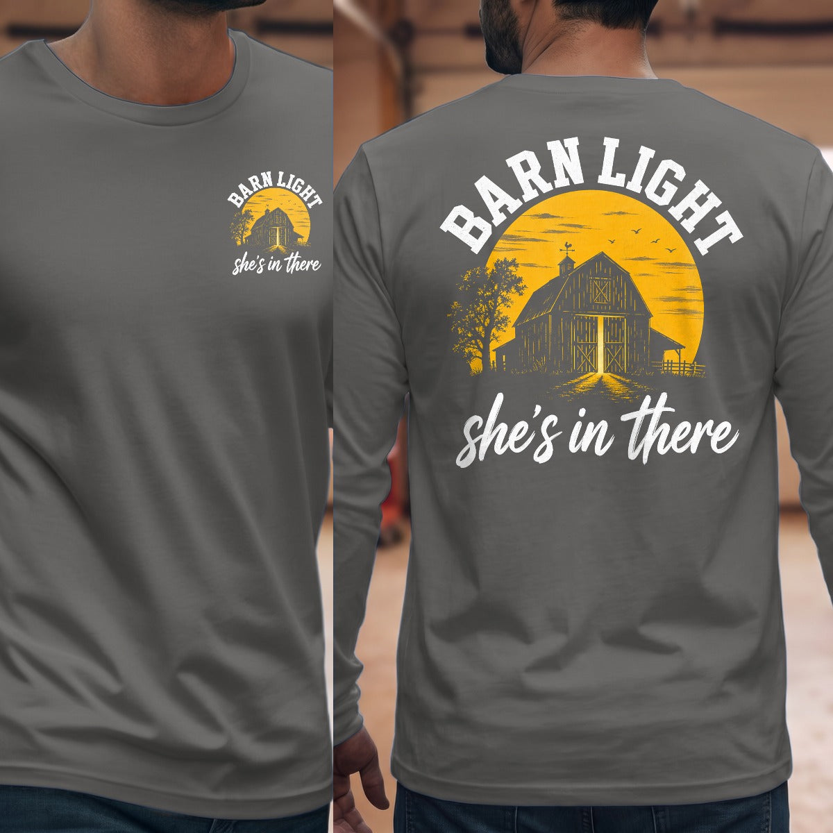 Graphite Heather | Front & Back