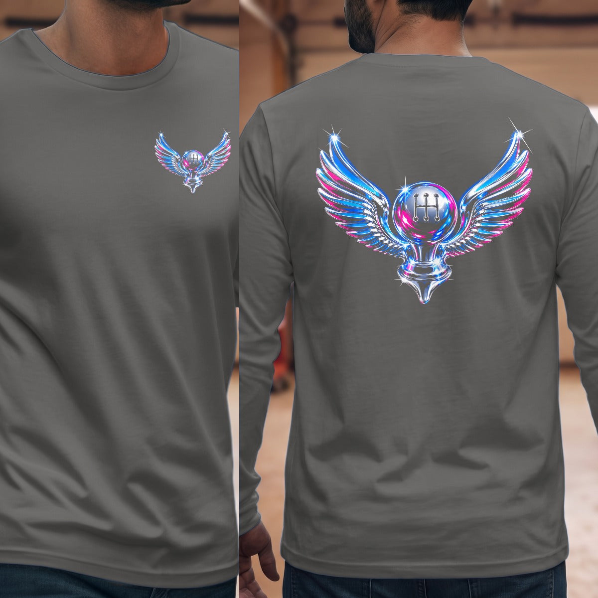 Graphite Heather | Front & Back