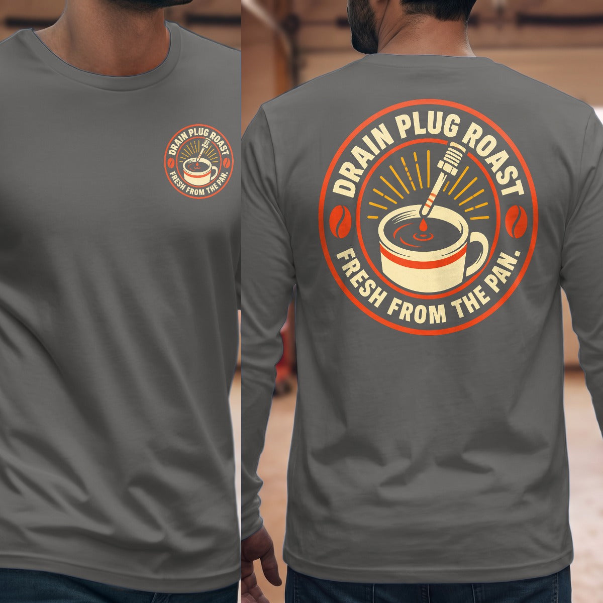 Graphite Heather | Front & Back