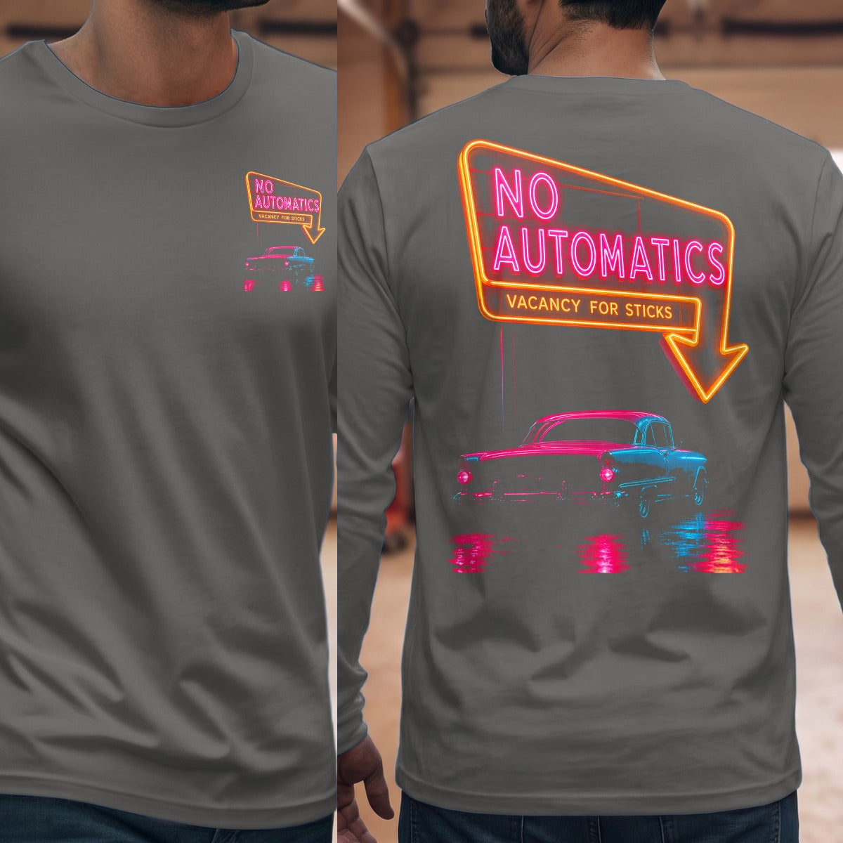 Graphite Heather | Front & Back